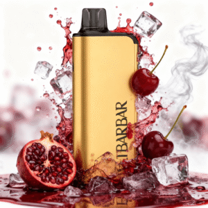 Alibarbar Ingot 9000 Puffs Black Pomegranate Cherry Disposable Vape