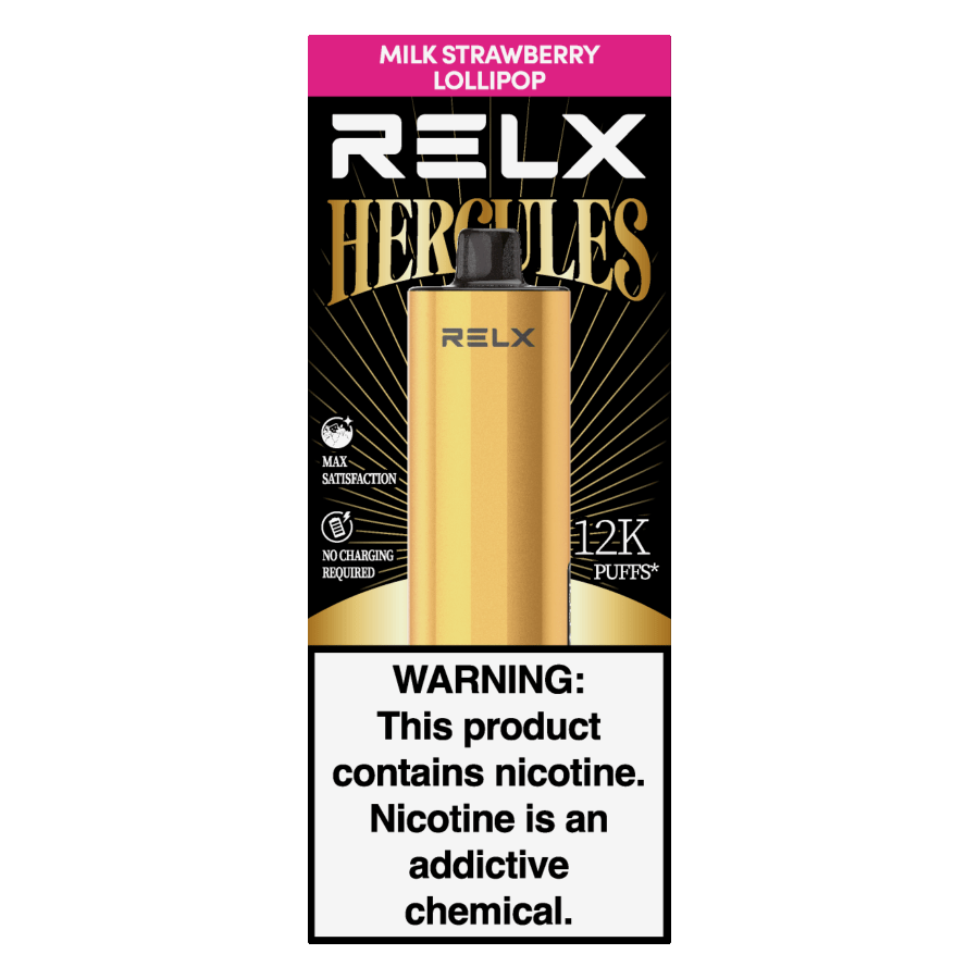 RELX Herc Milk Strawberry Lollipop pod system